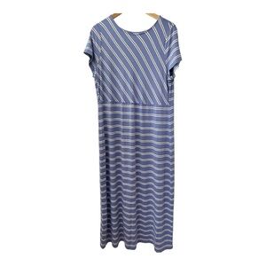 J.Jill tunic size L blue and white